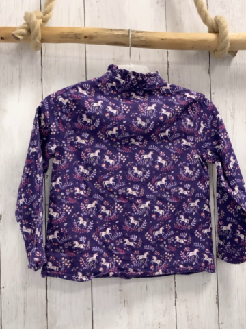 Sergent Major  Bluse  Gr. 110  lila Einhörner Blätter 