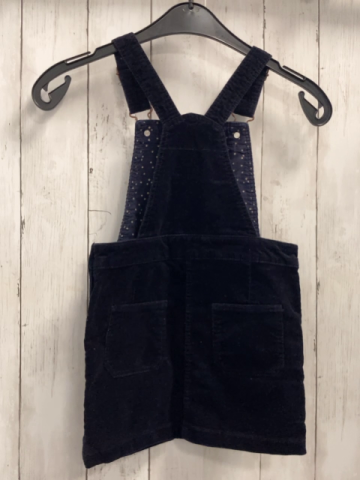 H&M  Trägerrock Gr. 122  blau Feinkord 