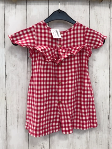 zara Kleid  Gr. 92  rot weiß kariert Rüschen 