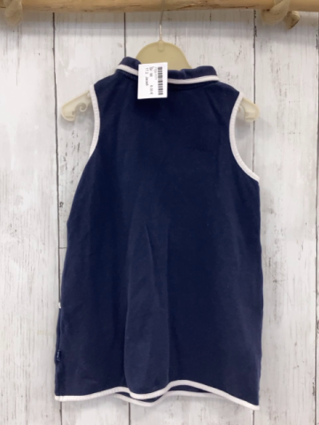 Jacadi  Kleid  Gr. 86  blau weißer Bund 