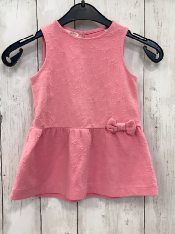 Zara  Kleid  Gr. 68  rosa bestickt Schleife 
