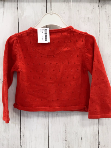   Strickjacke  Gr. 74  rot 