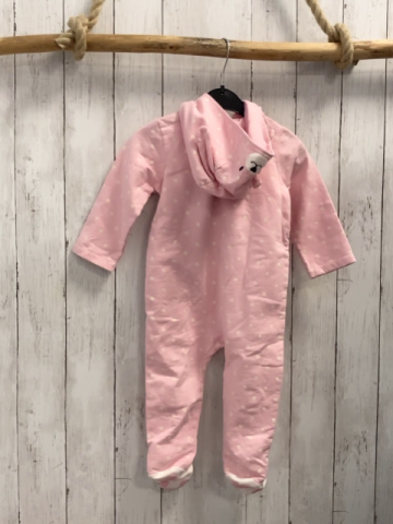 pu pareil ... au meme Overall Gr. 86  rosa weiße Punkte weißes Herz