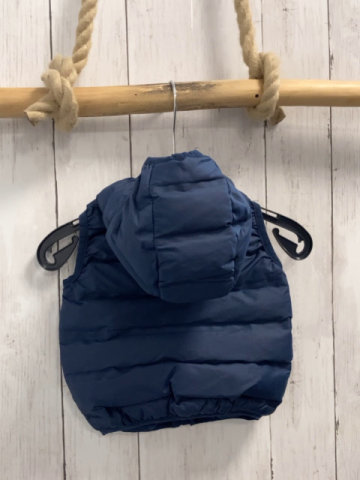   Weste  Gr. 68  blau Kapuze 