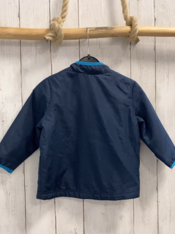 Esprit  Jacke  Gr. 86  blau hellblauer Bund weiß orange Reißverschlüsse 