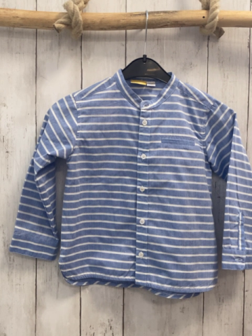 Chicco  Hemd  Gr. 104  hellblau weiße Streifen 