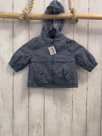 Jarvis Archer  Jacke  Gr. 68  blau hellgrau meliert Kapuze 
