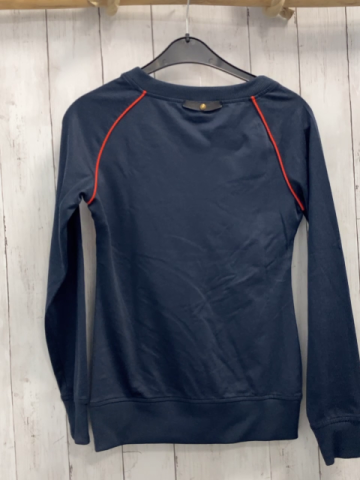 Puma Pullover Gr. M blau rosa grauer und roter Streifen