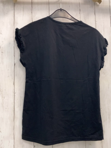 Kope Star  T-Shirt  Gr. 158/164  schwarz weiß beige bronze Schrift mit Glitzer + Steinen 