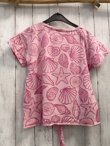 Desigual  T-Shirt  Gr. 152  rosa pink Muscheln + Pailettenseepferdchen 