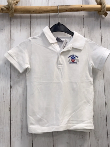 Alouette  T-Shirt  Gr. 110  weiß Polokragen Wappen 