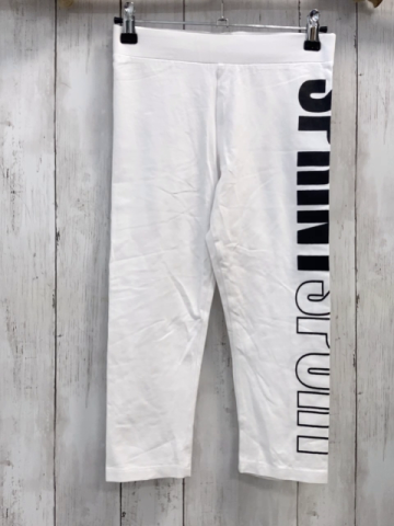   Caprileggings  Gr. 152  weiß schwarze Schrift 