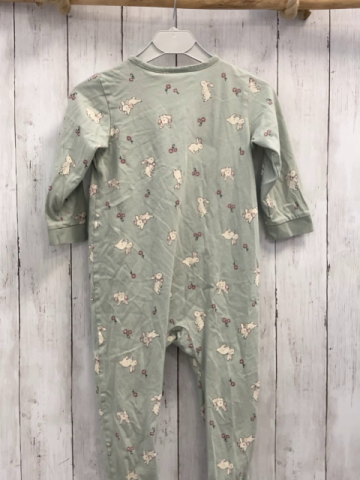 H&M  Schlafanzug  Gr. 98  mint Hasen Blumen 