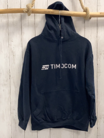  Pullover Gr. M blau weiße Schrift