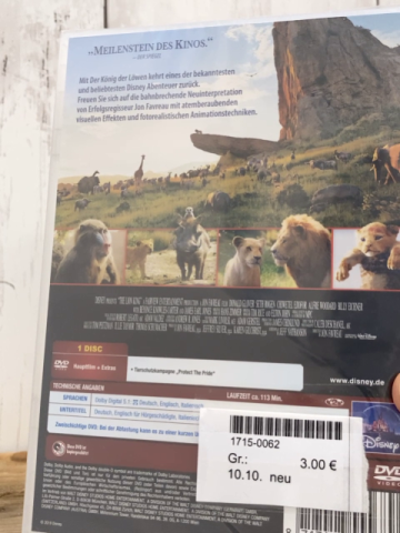 neu DVD König der Löwen