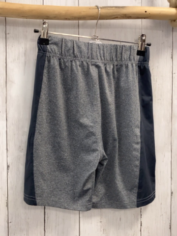   Sportshorts  Gr. 134/140  hellgrau meliert graue Seitenstreifen