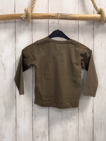name it  Langarmshirt  Gr. 92  braun Eichhörnchen Schrift 