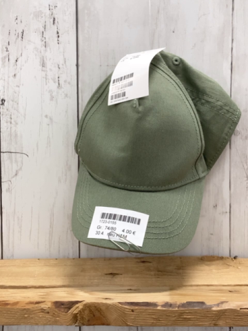 neu H&M  Kappe  Gr. 74/80  oliv 