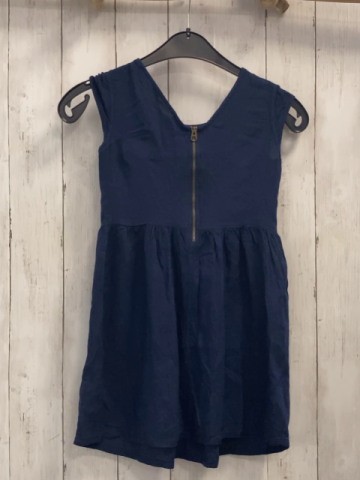 Tommy Hilfiger  Kleid  Gr. 128  blau bronze Perlen Rauten Dreiecke 