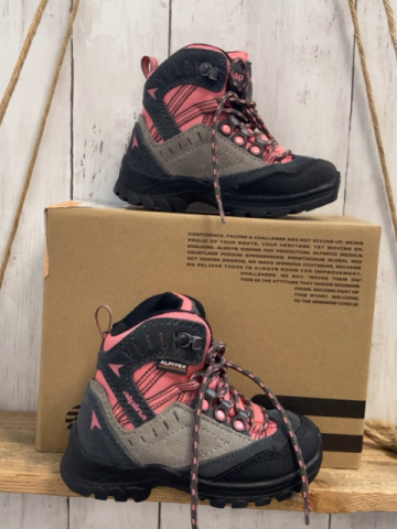 Alpina  Boots  Gr. 26  schwarz grau himbeere fast neu 