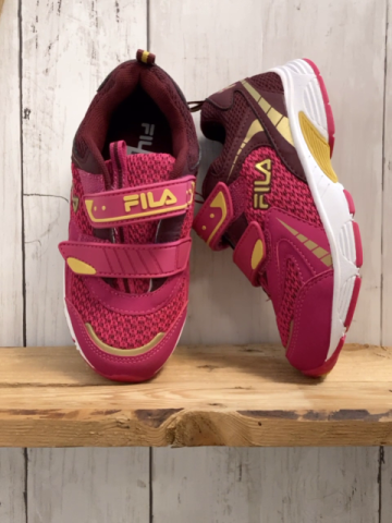 Fila  Schuhe  Gr. 29  pink weinrot gelbeSchrift weiße Sohle 