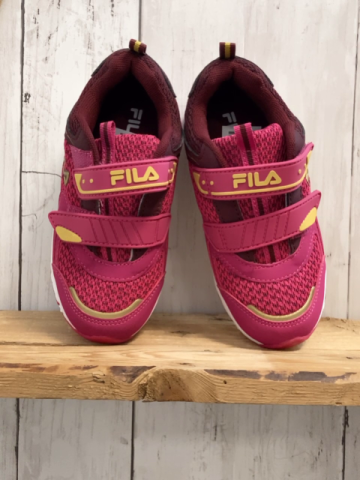 Fila  Schuhe  Gr. 29  pink weinrot gelbeSchrift weiße Sohle 