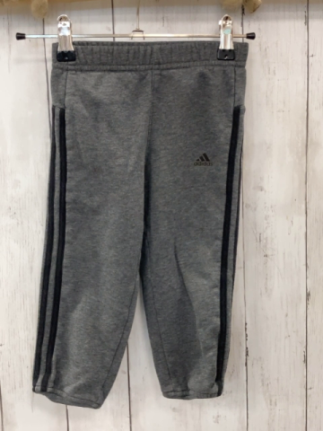 Adidas  Jogginghose Gr. 92  grau schwarze Seitenstreifen 