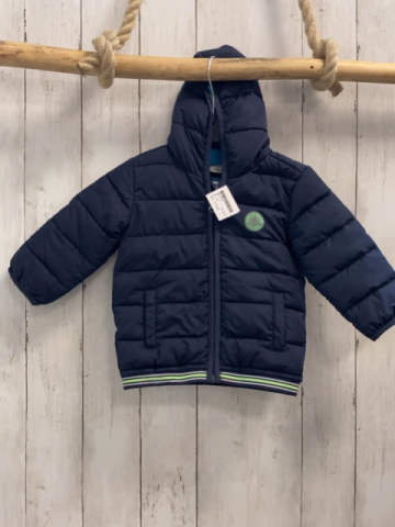 S´Oliver  Jacke  Gr. 74  blau Kapuze hellgrün weißer Streifenbund 