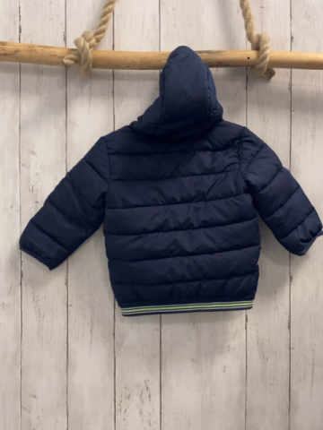 S´Oliver  Jacke  Gr. 74  blau Kapuze hellgrün weißer Streifenbund 