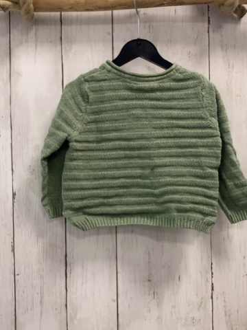 Next  Strickjacke  Gr. 68  lindgrün Rippen Hasen Möhren 