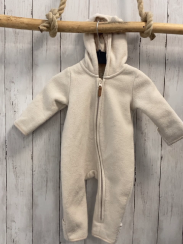 H&M  Overall Gr. 62  beige Fleece Kapuze 