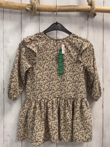 neu  Kleid  Gr. 98  beige Blumen 