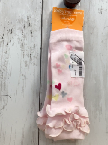 neu Beinwärmer Baby 0-3 Monate rosa Herzen 