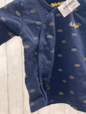 2tlg Dirkje  Langarmshirt + Leggings  Gr. 68  blau goldener Druck 