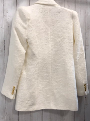 Zara  Blazer Gr. M  creme Struktur goldene Knöpfe 