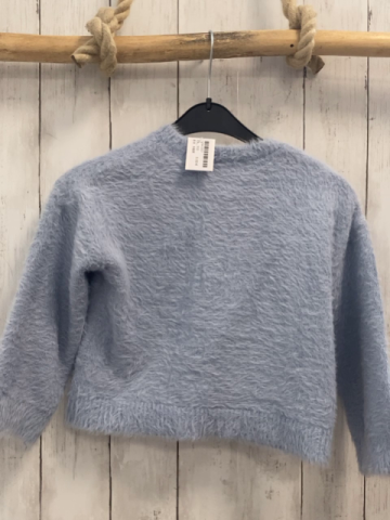 H&M  Pullover  Gr. 110  hellblau Strick flusig