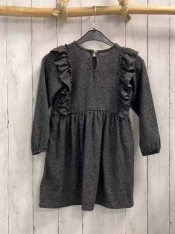 Zara  Kleid  Gr. 116  grau Rüschen 