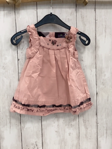 Sergent Major  Kleid  Gr. 68  rosa Rüschensaum Rosette 