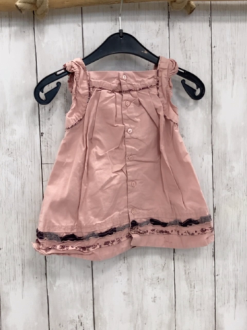 Sergent Major  Kleid  Gr. 68  rosa Rüschensaum Rosette 