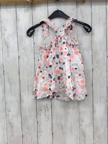 Sergent Major  Kleid  Gr. 98  weiß Blumen 