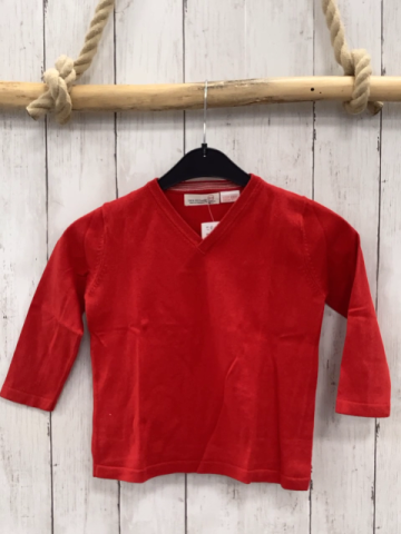 Zara  Pullover  Gr. 92  rot Freinstrick 