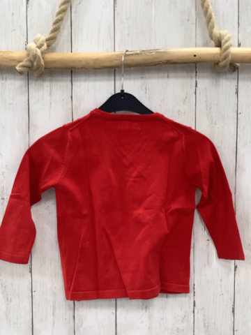 Zara  Pullover  Gr. 92  rot Freinstrick 