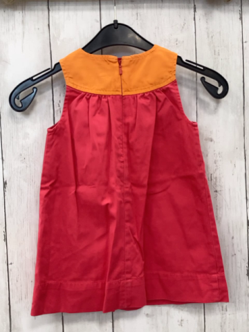 GAP  Kleid Gr. 86  pink Bumen orange Bund 