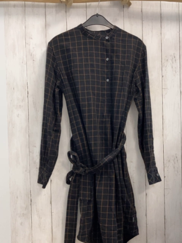 Calvin Klein Kleid  Gr. 38  schwarz ocker kariert 