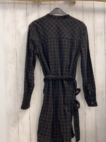 Calvin Klein Kleid  Gr. 38  schwarz ocker kariert 