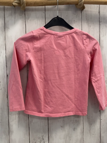 S´ Oliver  Langarmshirt  Gr. 116  rosa Schmetterling mit silber Pailetten Schrift 