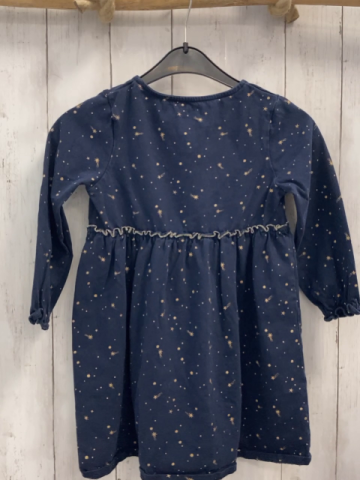 Vertbaudet  Kleid  Gr. 116  blau goldene Sterne 