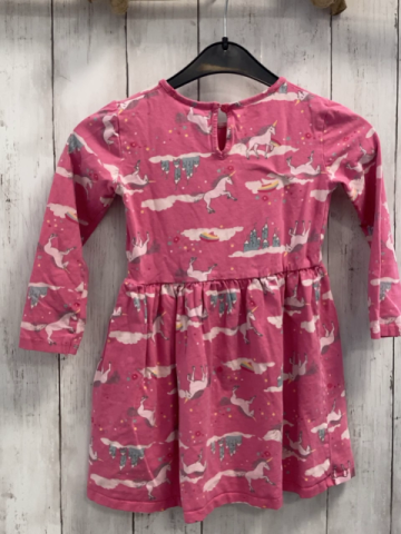 Happy Girls  Kleid  Gr. 110  rosa Einhörner Schlösser Wolken 