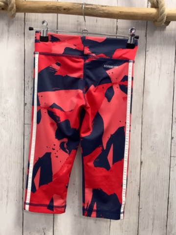 Adidas Sportleggings Gr. 128  rot blau caprilänge