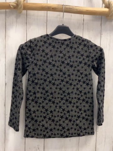 Benetton Pullover Gr. 116  schwarz grau meliert schwarze Sterne